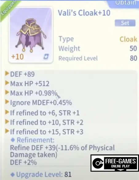 item Knight lv80